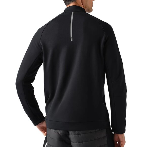 Rhone Men's Alpine Insulated Active Quilted Jacket Pockets Stretch Fleece Black - Picture 3 of 8